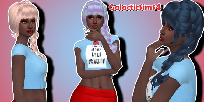 Sims 4 Clayified Skysims Aliza Cosmic Retexture by Galactsims4 at SimsWorkshop