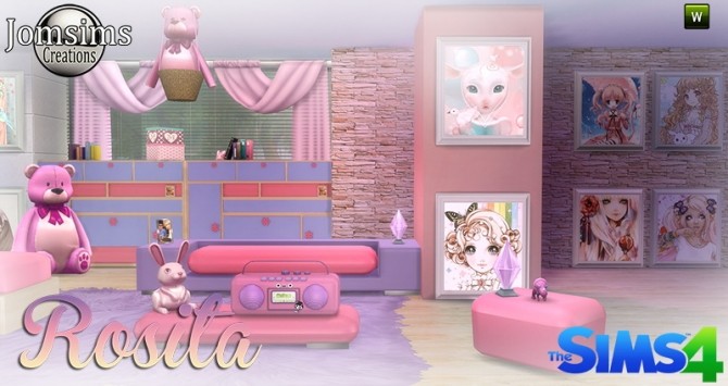 Sims 4 Rosita bedroom at Jomsims Creations