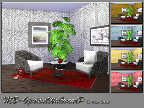 Sims 4 MB Opulent Wallwear P by matomibotaki at TSR