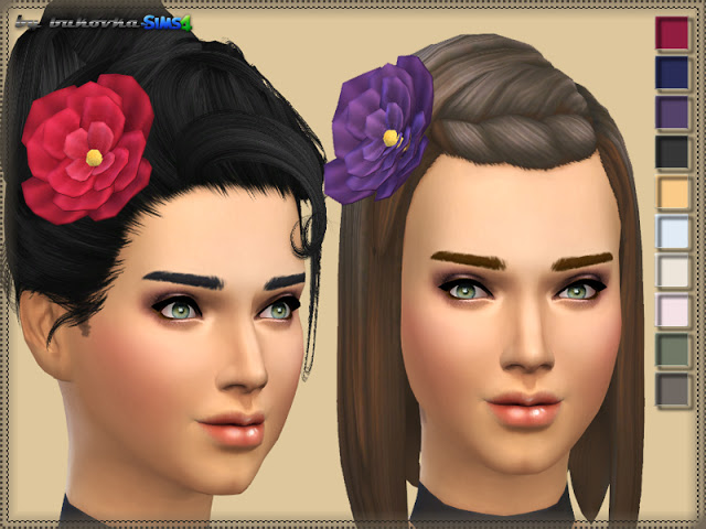 Sims 4 Flower headwear at Bukovka