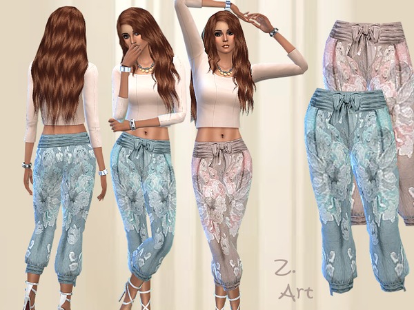 Sims 4 Summer Pants by Zuckerschnute20 at TSR