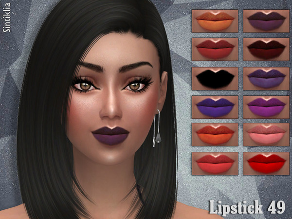 Sims 4 Lipstick 49 by Sintiklia at TSR