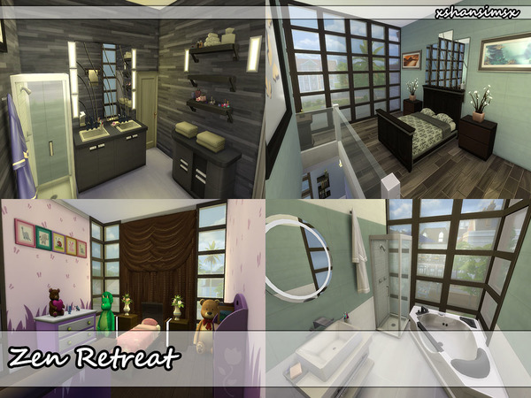Sims 4 Zen Retreat house by naora at TSR