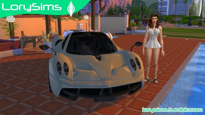Sims 4 Pagani Huayra at LorySims