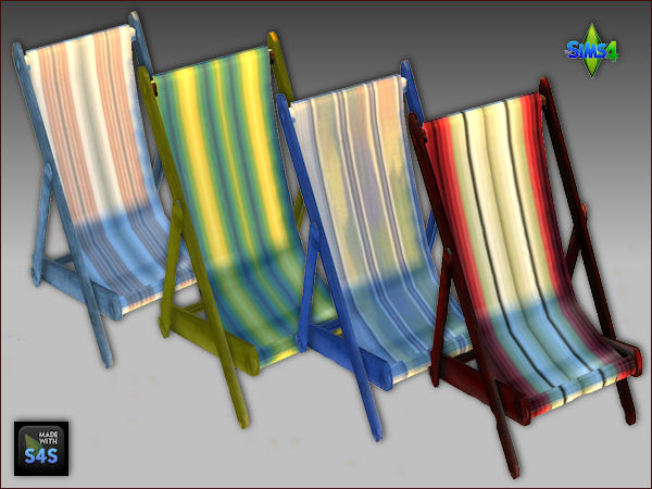 Sims 4 Beach set: chair and canopy by Mabra at Arte Della Vita