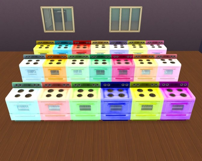 Sims 4 The cheapest stove in 20 colours by Chiosser at TSR