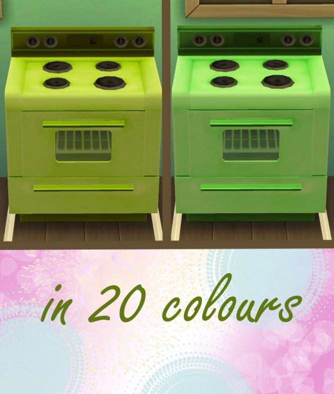 The cheapest stove in 20 colours by Chiosser at TSR » Sims 4 Updates