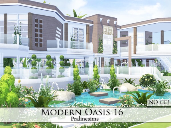 Sims 4 Modern Oasis 16 by Pralinesims at TSR