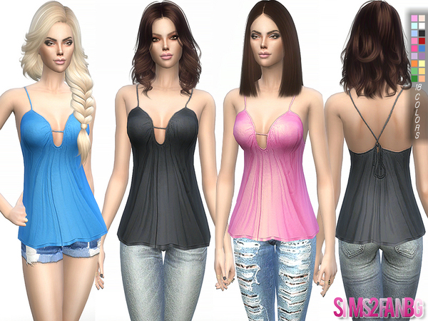Sims 4 Casual top by sims2fanbg at TSR