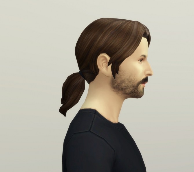 hairstyle sims 4 purple ponytail male