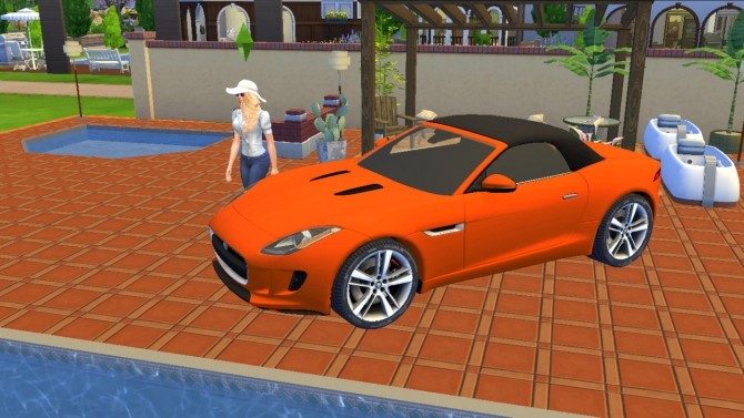 Sims 4 Jaguar F Type at LorySims