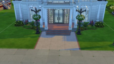 Brick and Blush floor without border by ylje at Mod The Sims