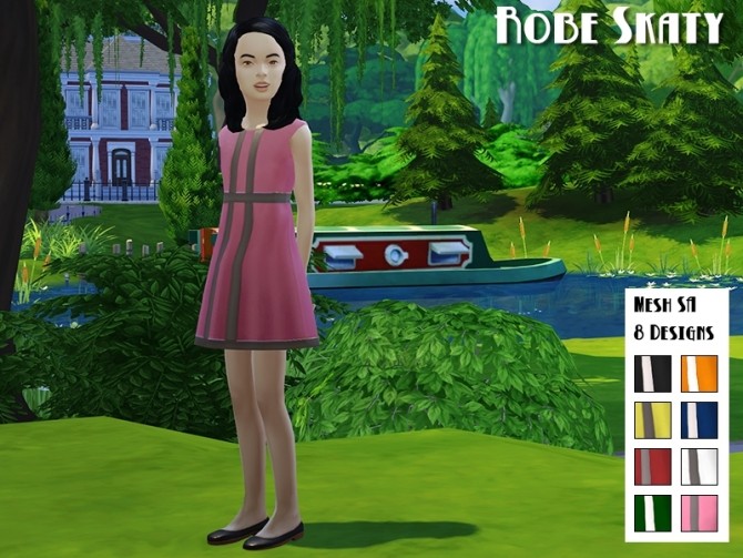 Sims 4 Skaty dress by Fuyaya at Sims Artists