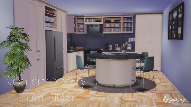Sims 4 Contemporary Shaker Kitchen at Pyszny Design