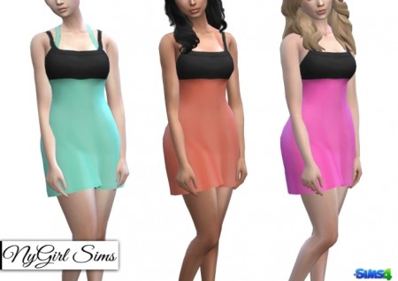 Dual Color Athletic Dress at NyGirl Sims » Sims 4 Updates