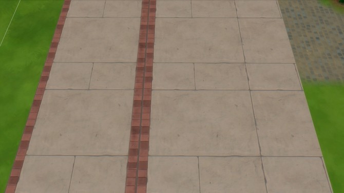 Sims 4 Brick and Blush floor without border by ylje at Mod The Sims