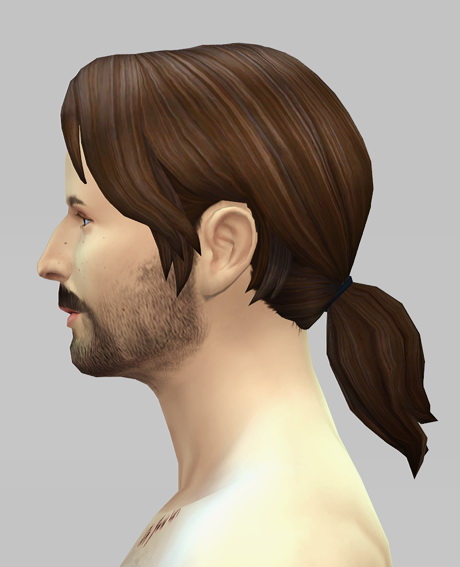 Sims 4 Dereks ponytail F/M hair at Rusty Nail