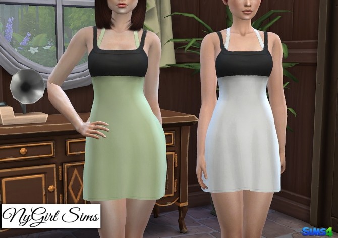 Sims 4 Dual Color Athletic Dress at NyGirl Sims