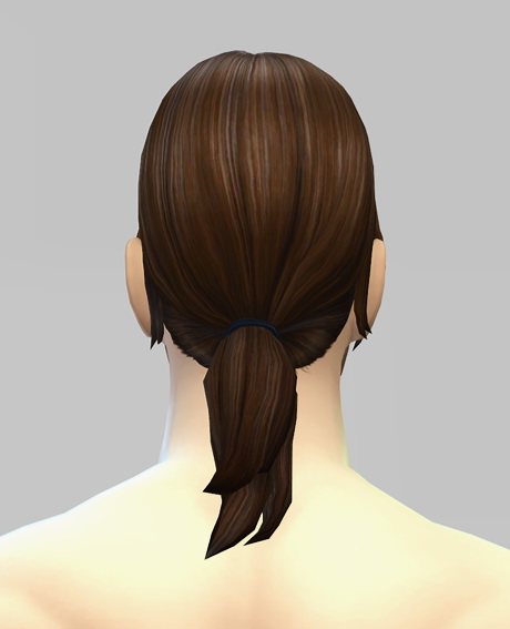 Sims 4 Dereks ponytail F/M hair at Rusty Nail