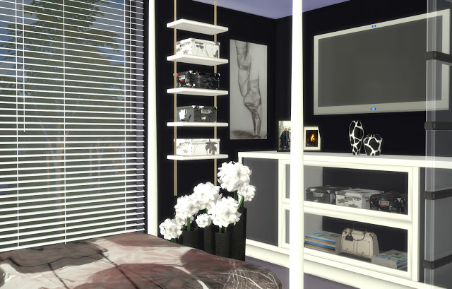 Sims 4 Altea bedroom by Mary Jiménez at pqSims4