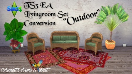 EA Living Set Outdoor Conversion at Annett’s Sims 4 Welt