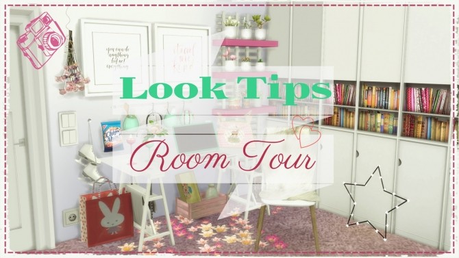 Sims 4 Look Tips Room Tour at Dinha Gamer