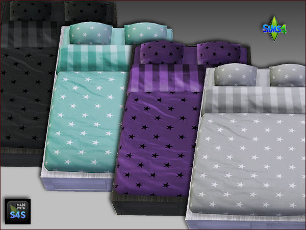 Sims 4 Bedframes and beddings by Mabra at Arte Della Vita