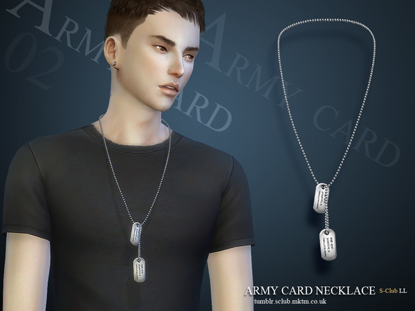 Sims 4 Necklace M02 by S Club LL at TSR