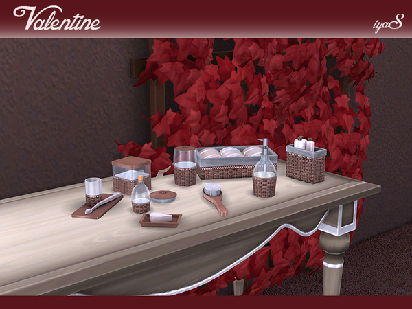 Sims 4 Valentine Bathroom set by soloriya at TSR