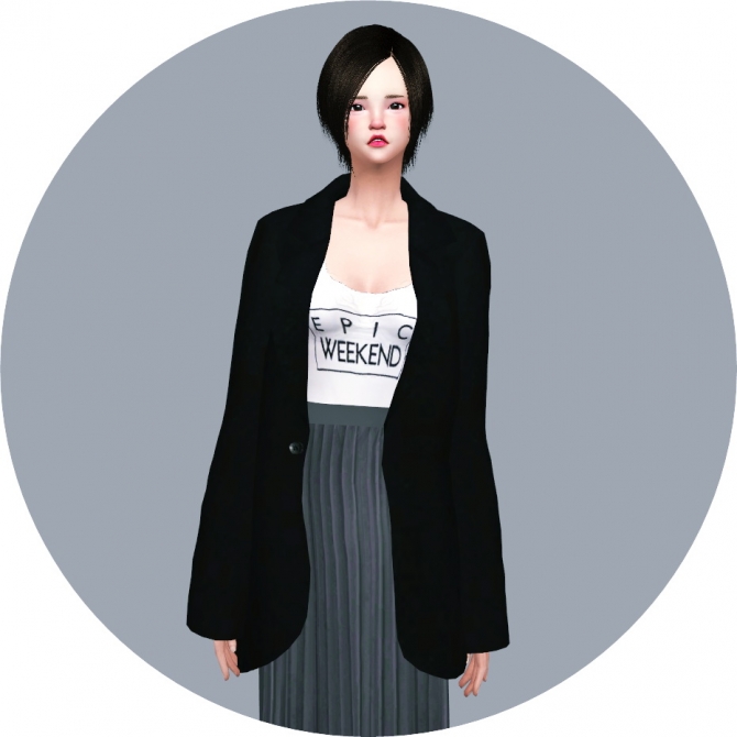 ACC Mannish Jacket at Marigold » Sims 4 Updates