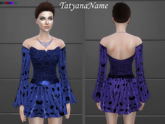Sims 4 Dress 04 (Spooky needed) at Tatyana Name