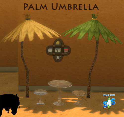 Sims 4 Palm umbrella at Tkangie – Armchair Traveler