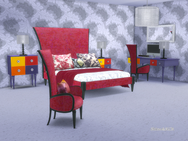Sims 4 Elegant Bedroom by ShinoKCR at TSR
