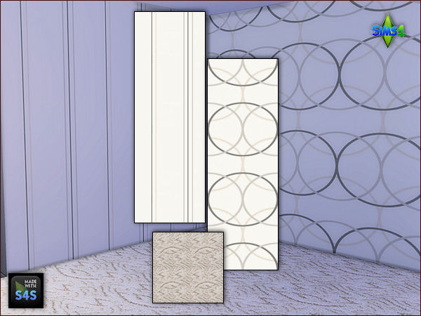 Sims 4 6 wallpaper carpet sets by Mabra at Arte Della Vita
