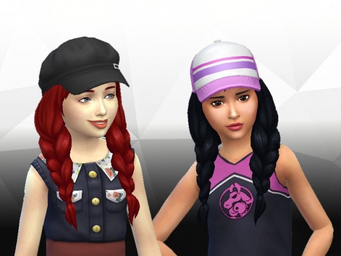 Sims 4 Spring Braids for Girls at My Stuff