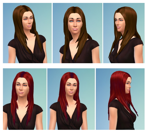 Sims 4 LongSmooth Hair female at Birksches Sims Blog