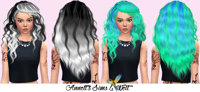 Sims 4 Stealthic Hair Genesis Recolors at Annett’s Sims 4 Welt