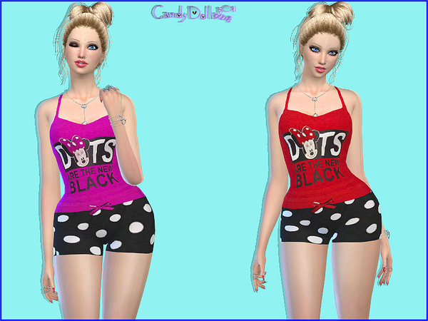 Sims 4 CandyDoll Minnie Mouse Set by DivaDelic06 at TSR