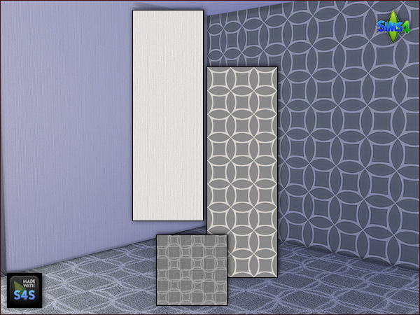Sims 4 6 wallpaper carpet sets by Mabra at Arte Della Vita