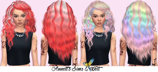 Sims 4 Stealthic Hair Genesis Recolors at Annett’s Sims 4 Welt