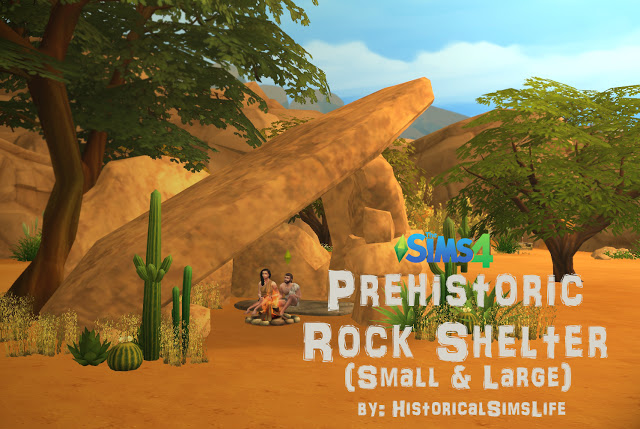 Sims 4 Prehistoric Rock Shelter by Anni K at Historical Sims Life