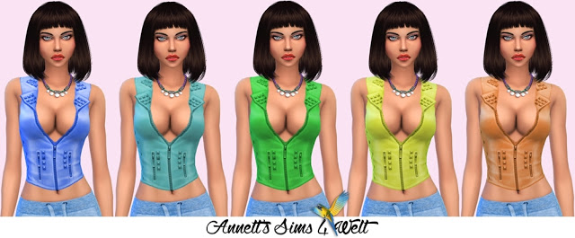 Sims 4 Silk Vest at Annett’s Sims 4 Welt