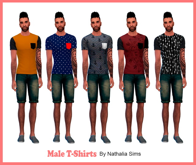 Sims 4 Male T Shirts at Nathalia Sims