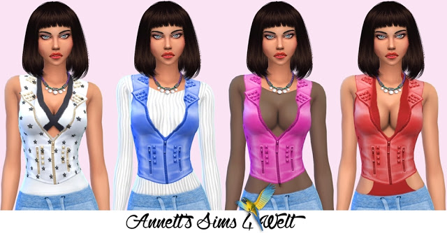 Sims 4 Silk Vest at Annett’s Sims 4 Welt