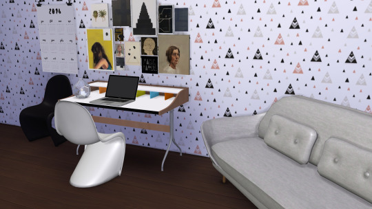 Sims 4 Home desk at Meinkatz Creations
