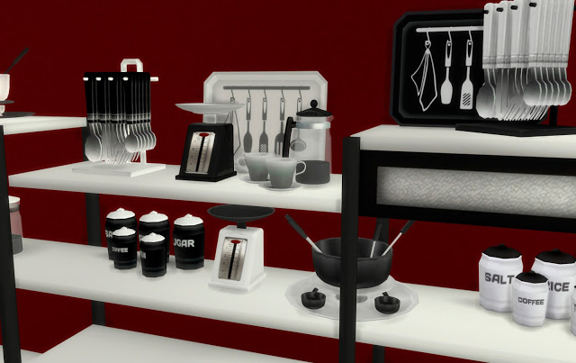 Sims 4 Clutter Altea Kitchen by Mary Jiménez at pqSims4