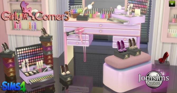 Sims 4 Girly corner 3 set at Jomsims Creations