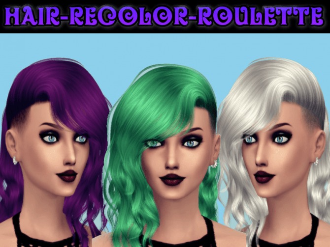 Sims 4 HAIR RECOLOR ROULETTE at Naddi