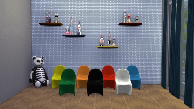 Sims 4 S Panton Chair and Plastic Armchair DAR for Junior at Meinkatz Creations