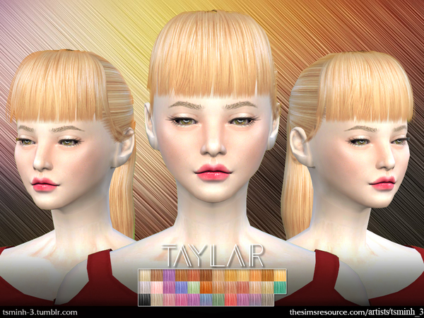 Sims 4 Taylar Hair 5 by tsminh 3 at TSR